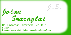 jolan smaraglai business card